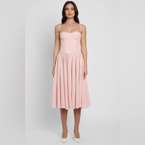 LEAU Ballerina Bustier Midi Dress